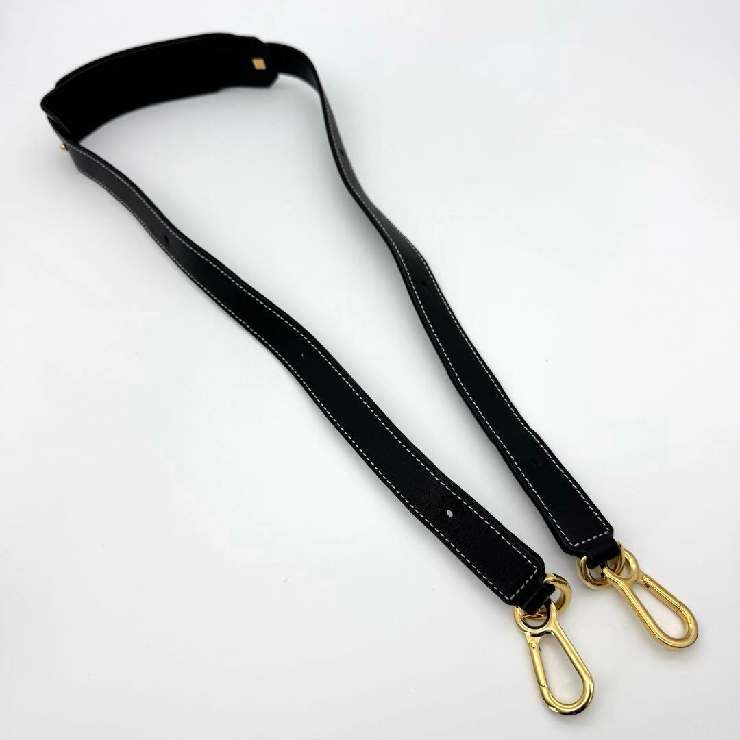 LOEWE ロエベ ショルダーストラップ 黒 ブラック ゴールド 金具 LOEWE ロエベ ショルダーストラップ 黒 ブラック ゴールド 金具