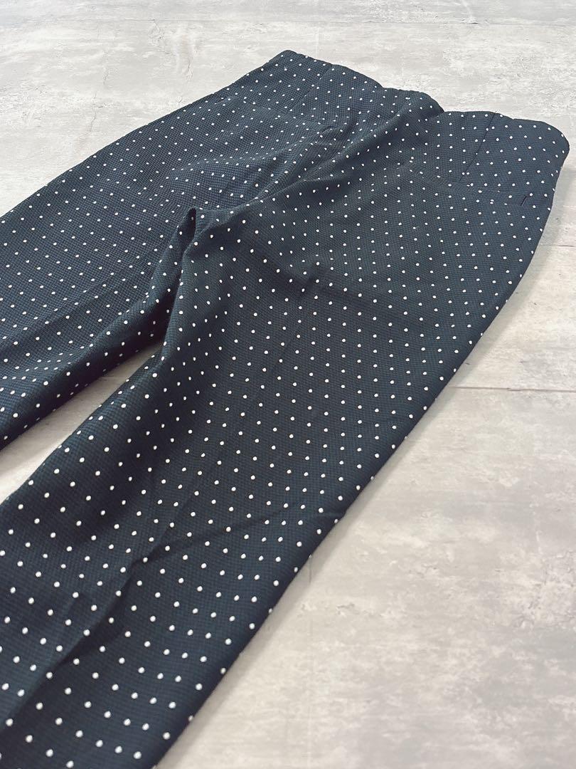 未使用級✨【UNITED ARROWS】Lサイズ　ドットジャカード スリムパンツ