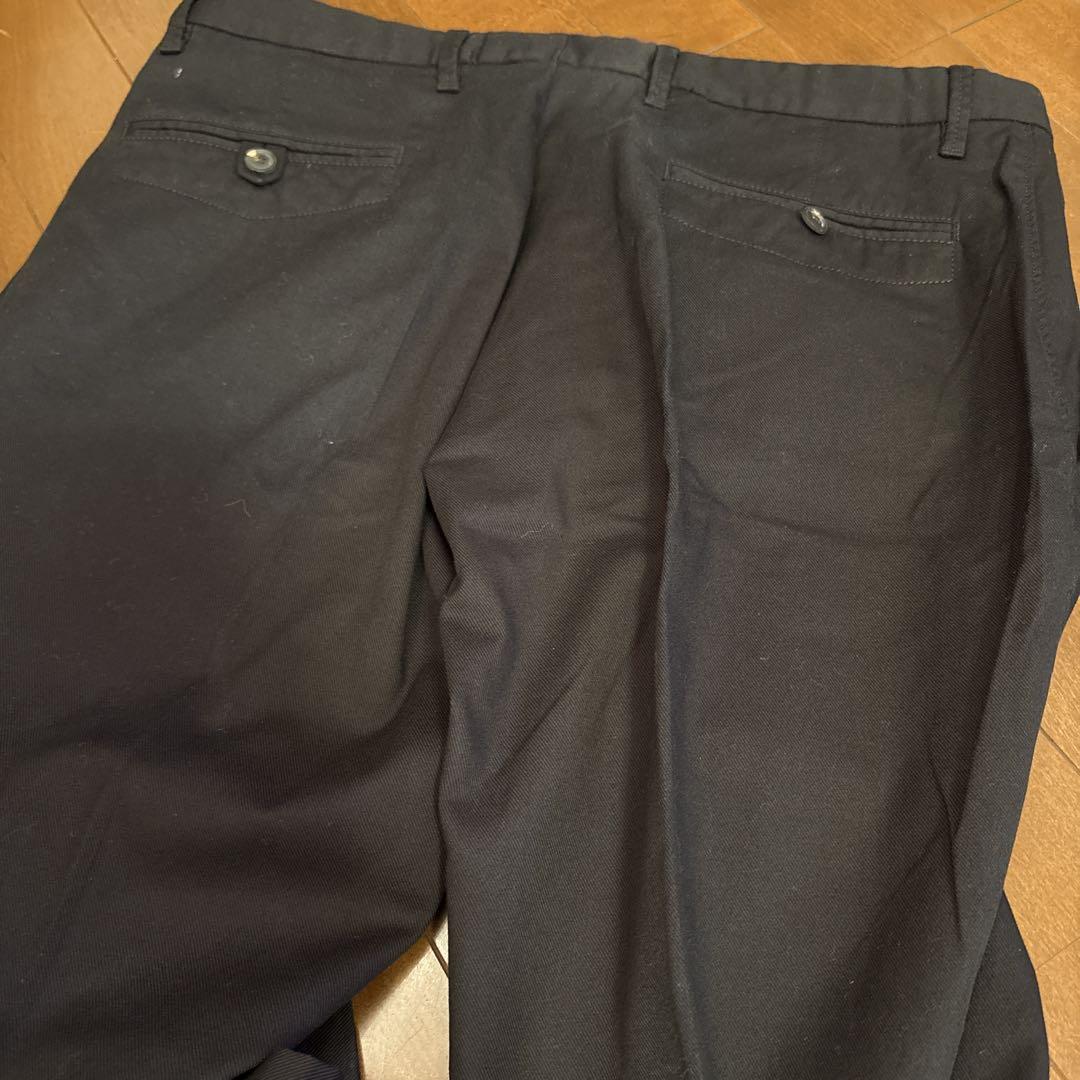 新品未使用】EMPORIO ARMANI ブラック スラックス - メルカリ