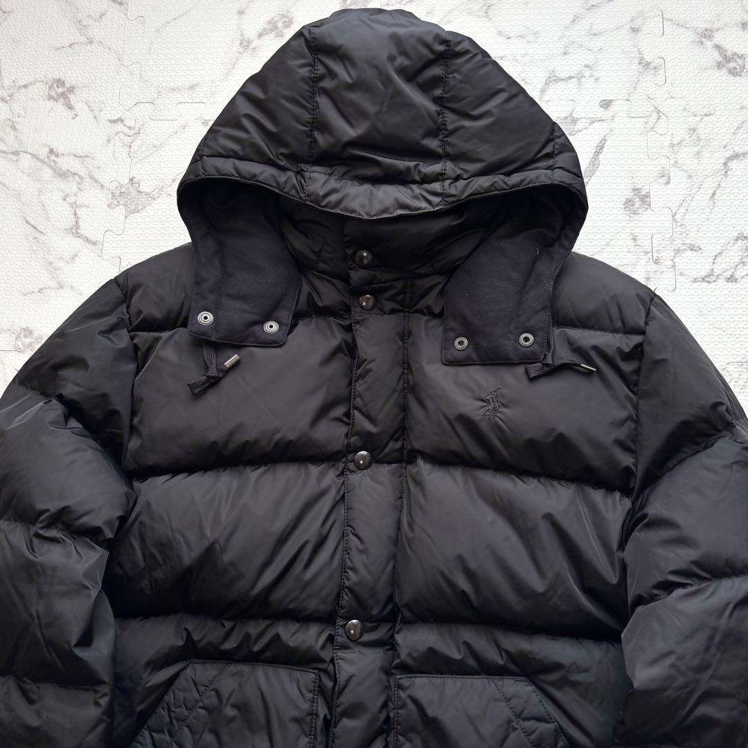 極美品Polo Ralph Lauren 刺繍ロゴ ダウンジャケット レッド 極美品ポロラルフローレン ダウン ジャケット刺繍ロゴ