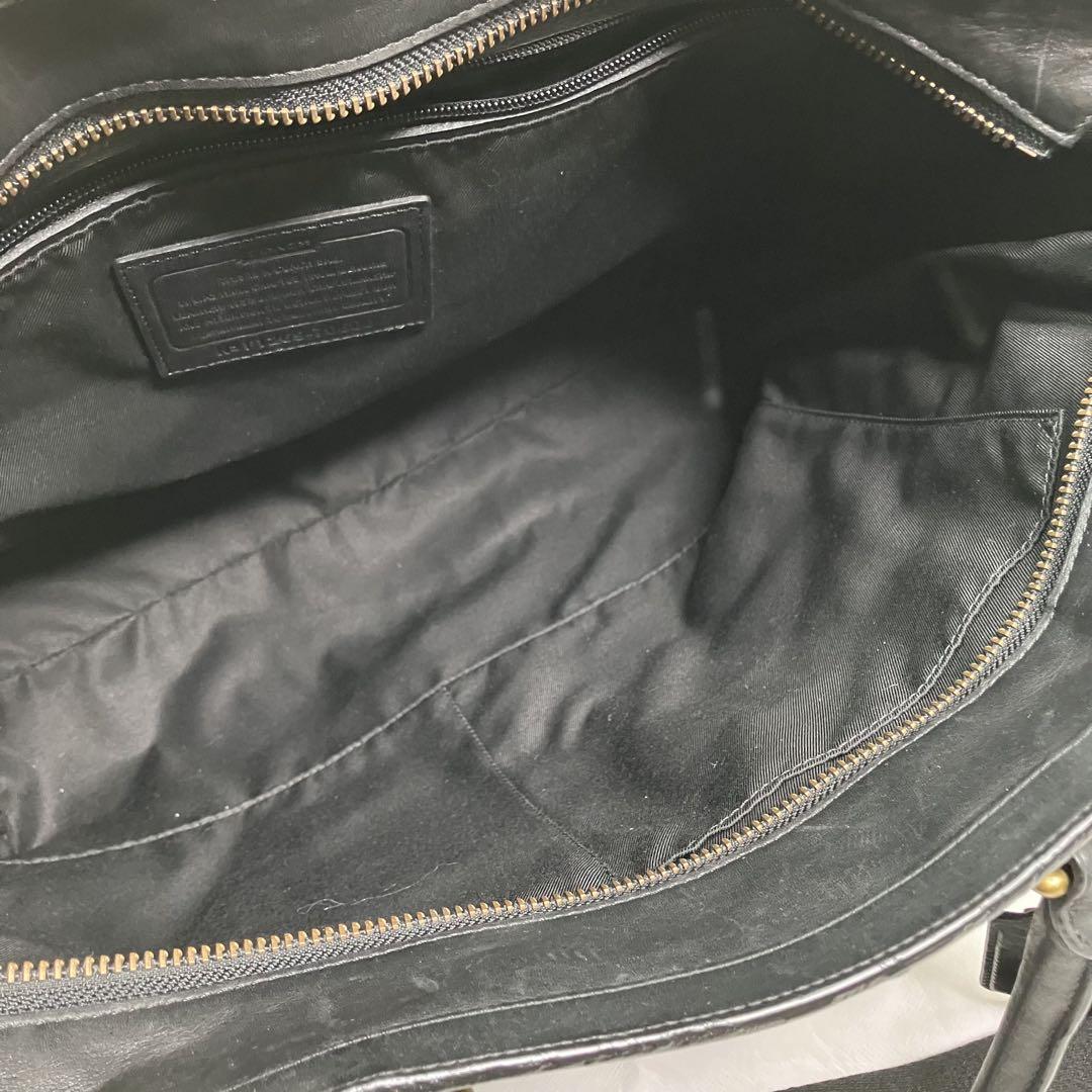 COACH✨コーチ トートバッグ ブリーフケース A4 レザー 黒 70600