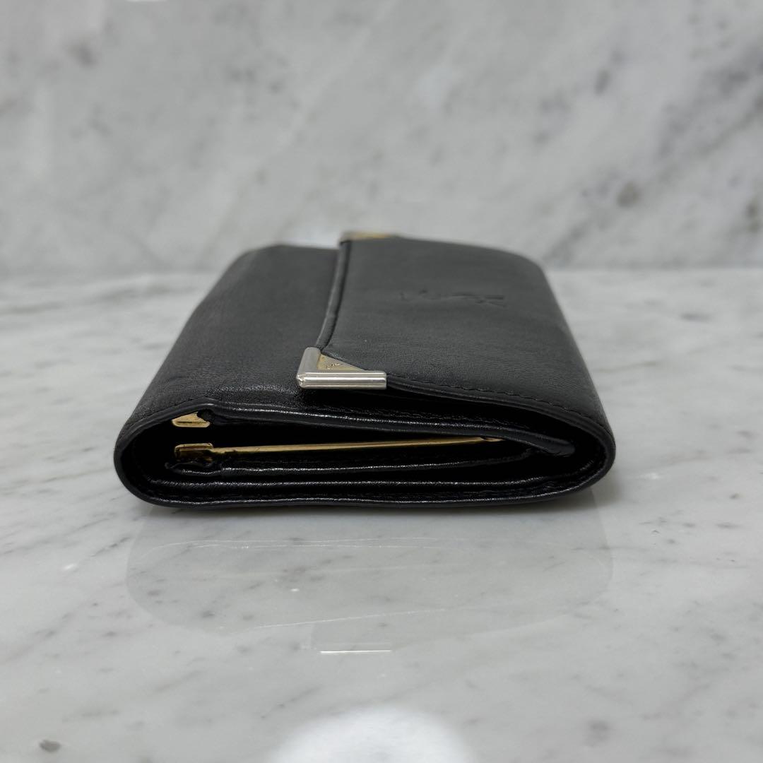 YSL ブラック 三つ折り財布