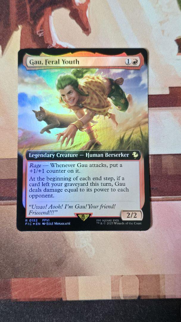 MTG 稀少個体 野生児、ガウ 日本語 拡張アート FOIL - メルカリ
