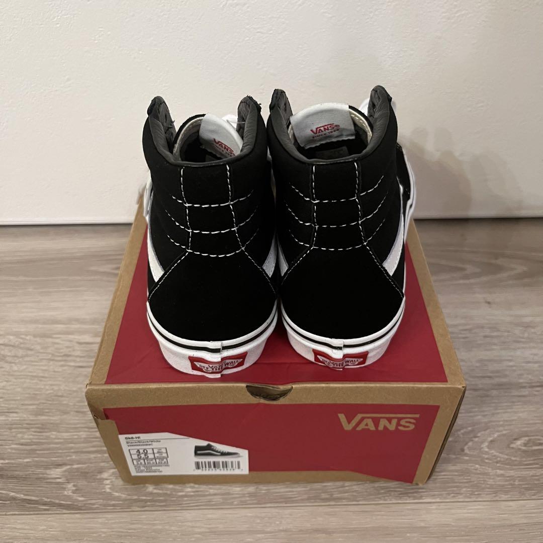 【新品未使用】VANS SK8 HI BLACK 22cm