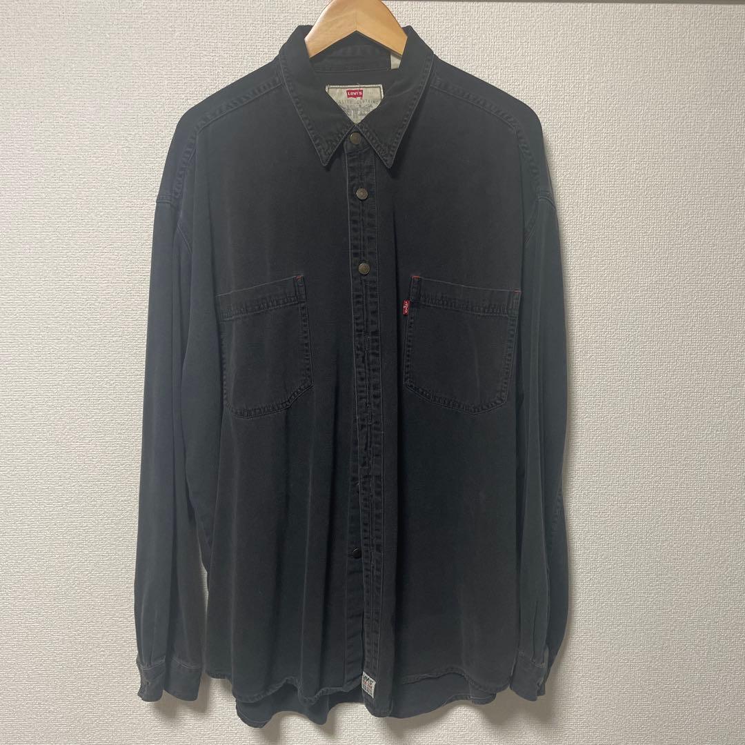 Levi's ブラックデニム 長袖シャツ