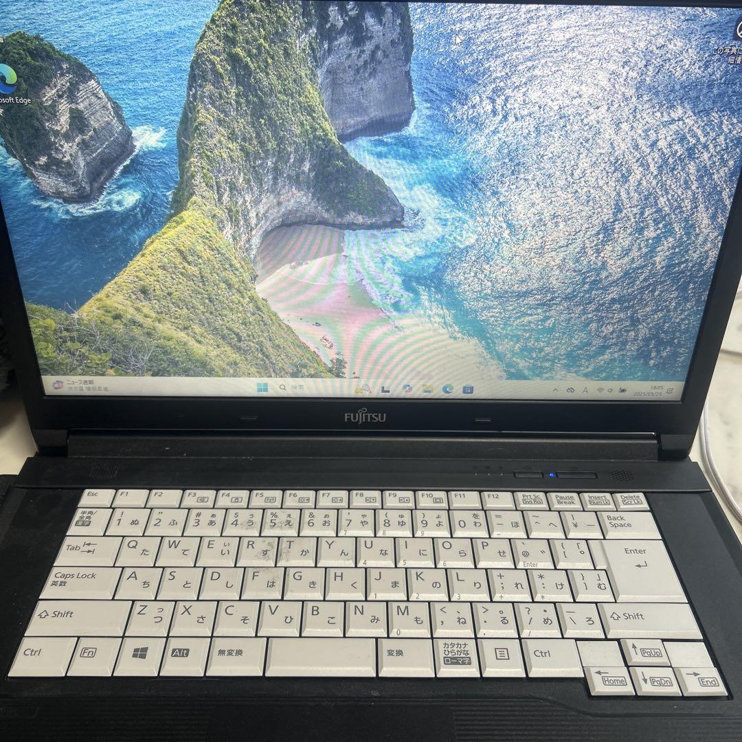 富士通 Win11 2018年 i5 119GB 充電コード付き