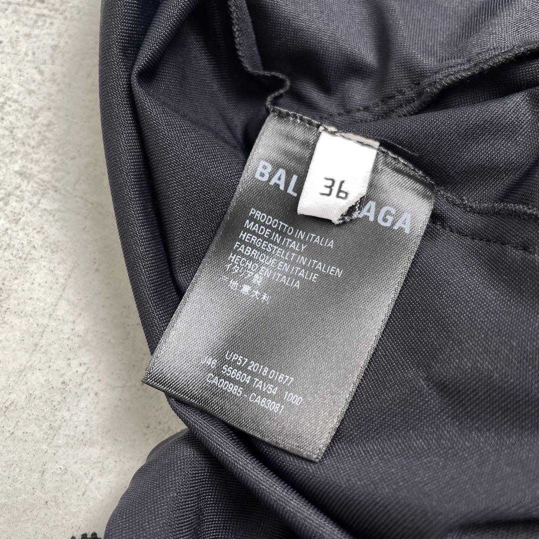 BALENCIAGA バレンシアガ ロゴ アシンメトリー レース スカート 画像8