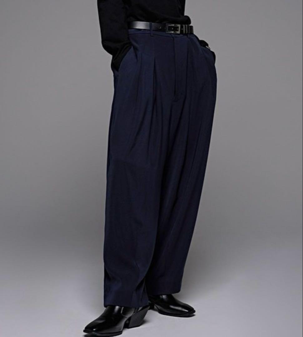 ADRER ジャケット・ワイドパンツ　セットアップ　ネイビー