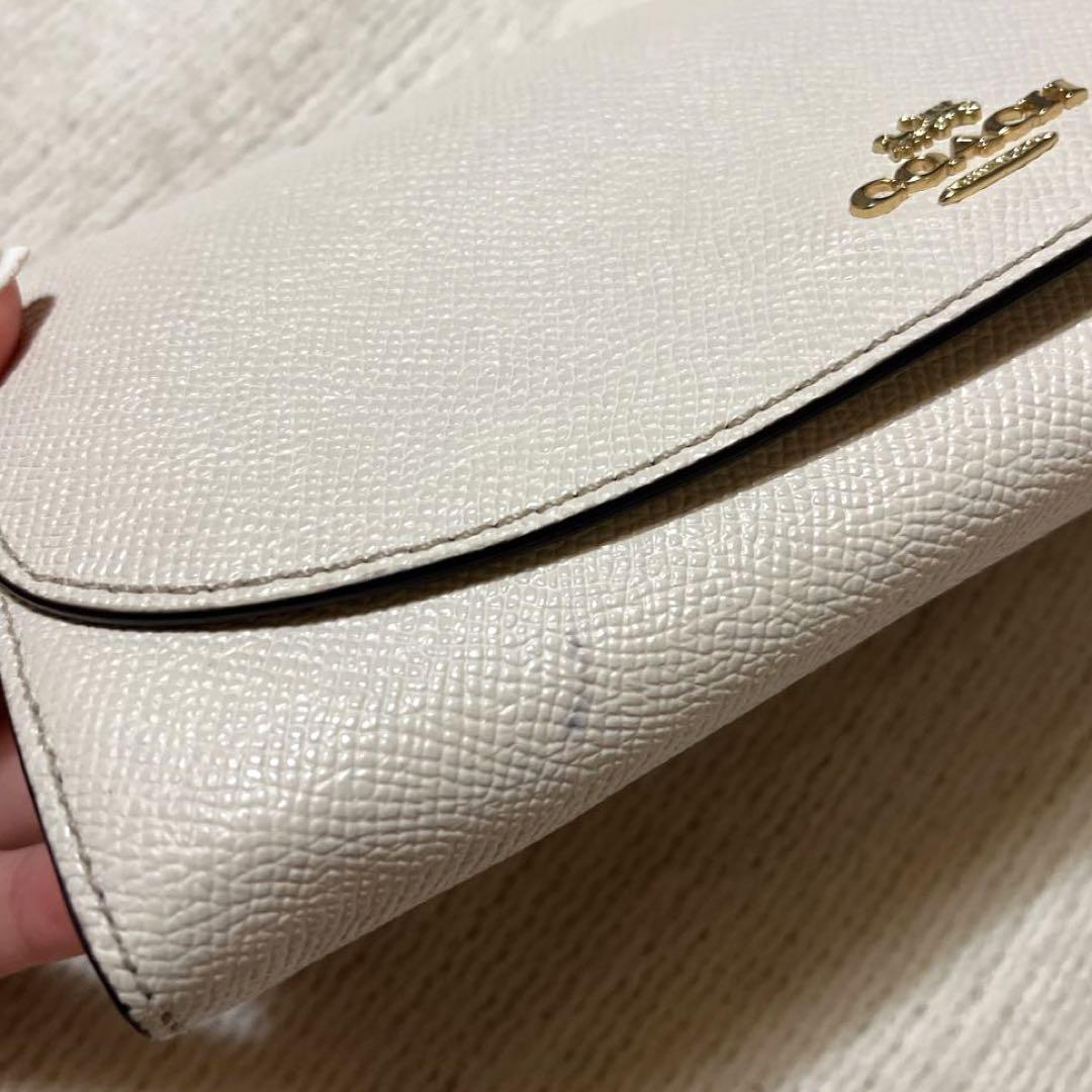 コーチ COACH 財布 女性用 レディース 長財布 ホワイト 白 即日
