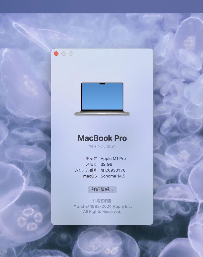 美品 MacBook Pro 14インチ M1 Pro 32GB / 1TB APPLE MACBOOK PRO 14