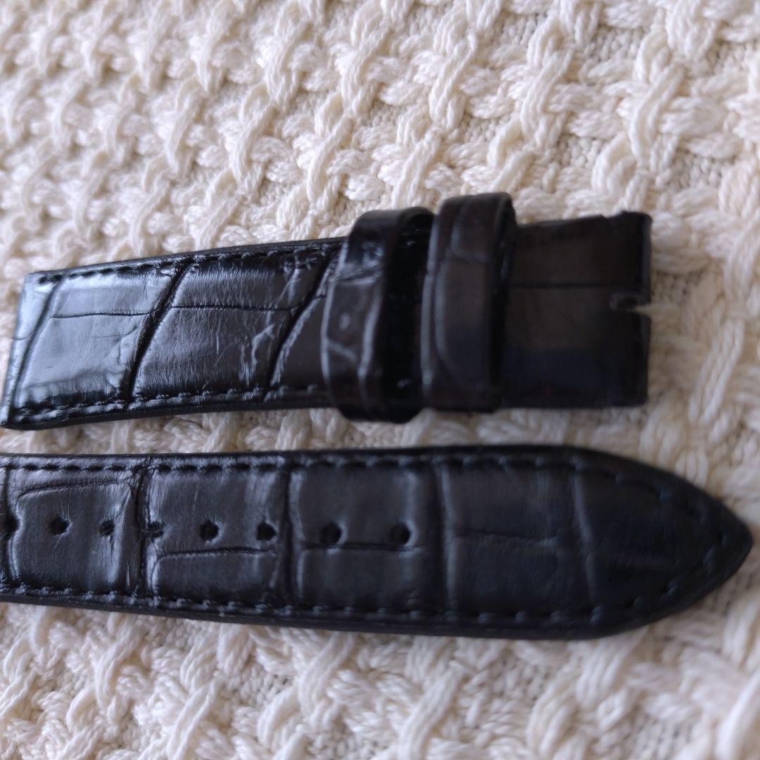 尾錠用レザーベルト クロコダイル