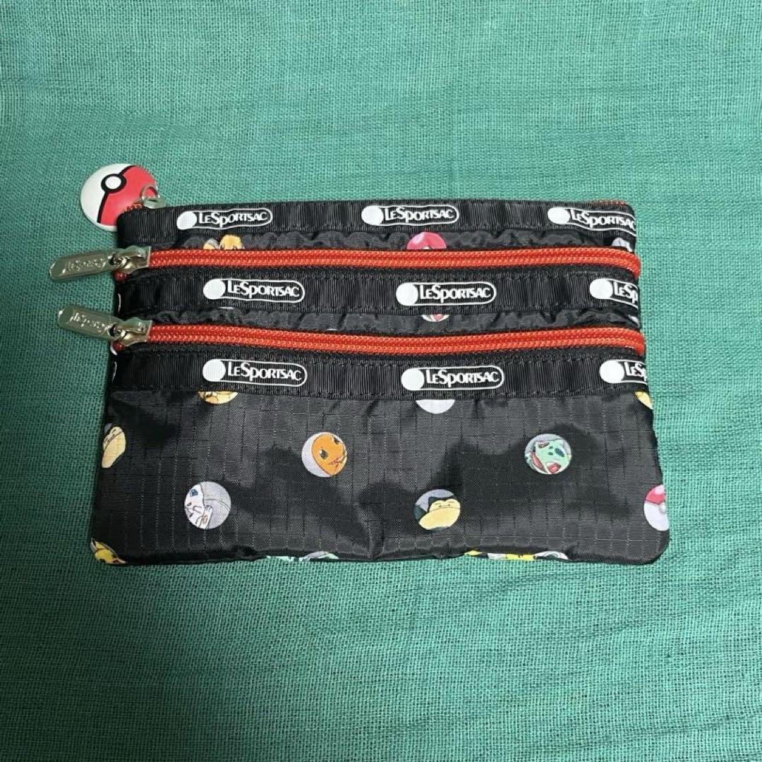 【新品未使用】レスポ レスポートサック ポーチ ジップポケット ポケモン