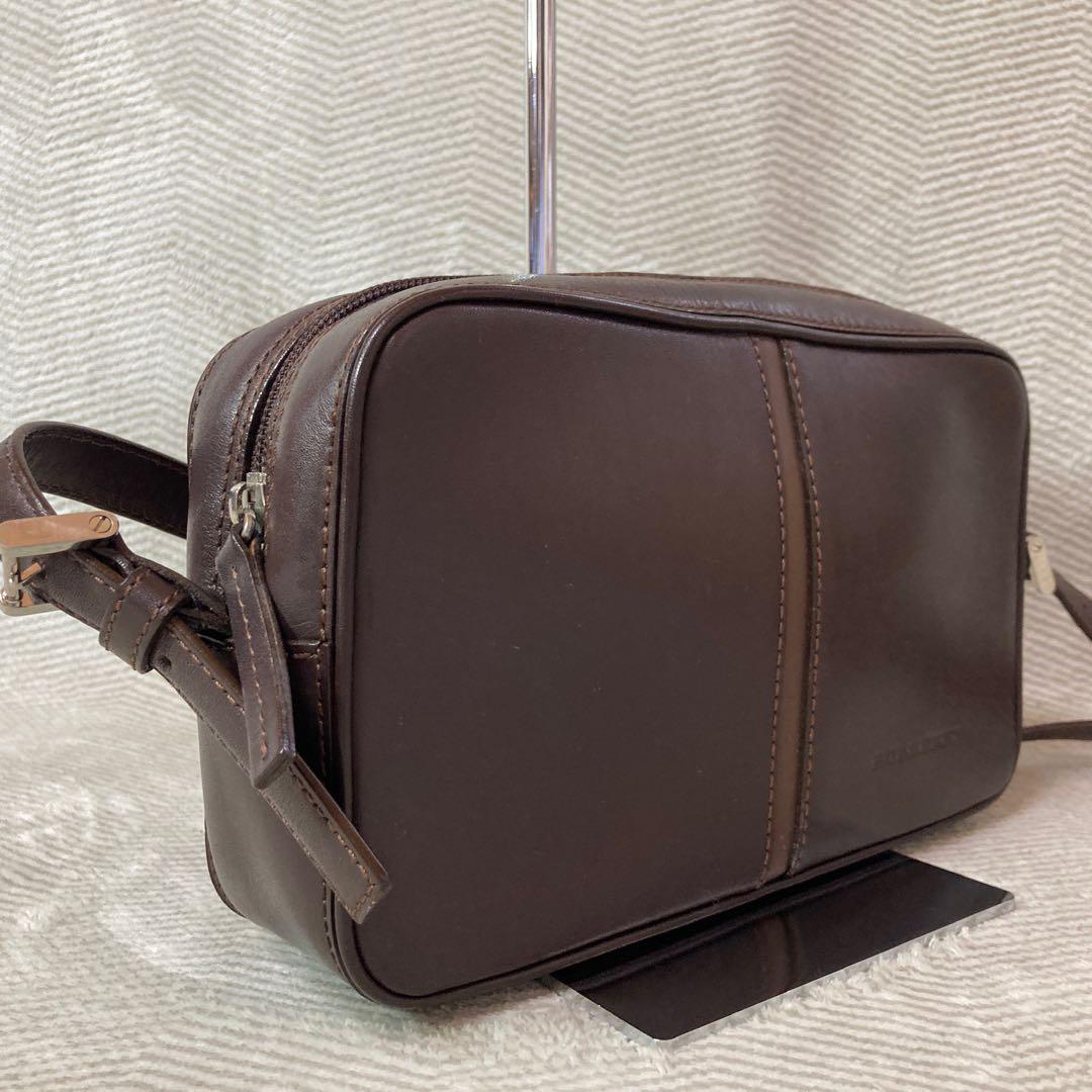 春夏新作モデル BURBERRY ショルダーバッグ レザー ノバチェック ブラウン バッグ