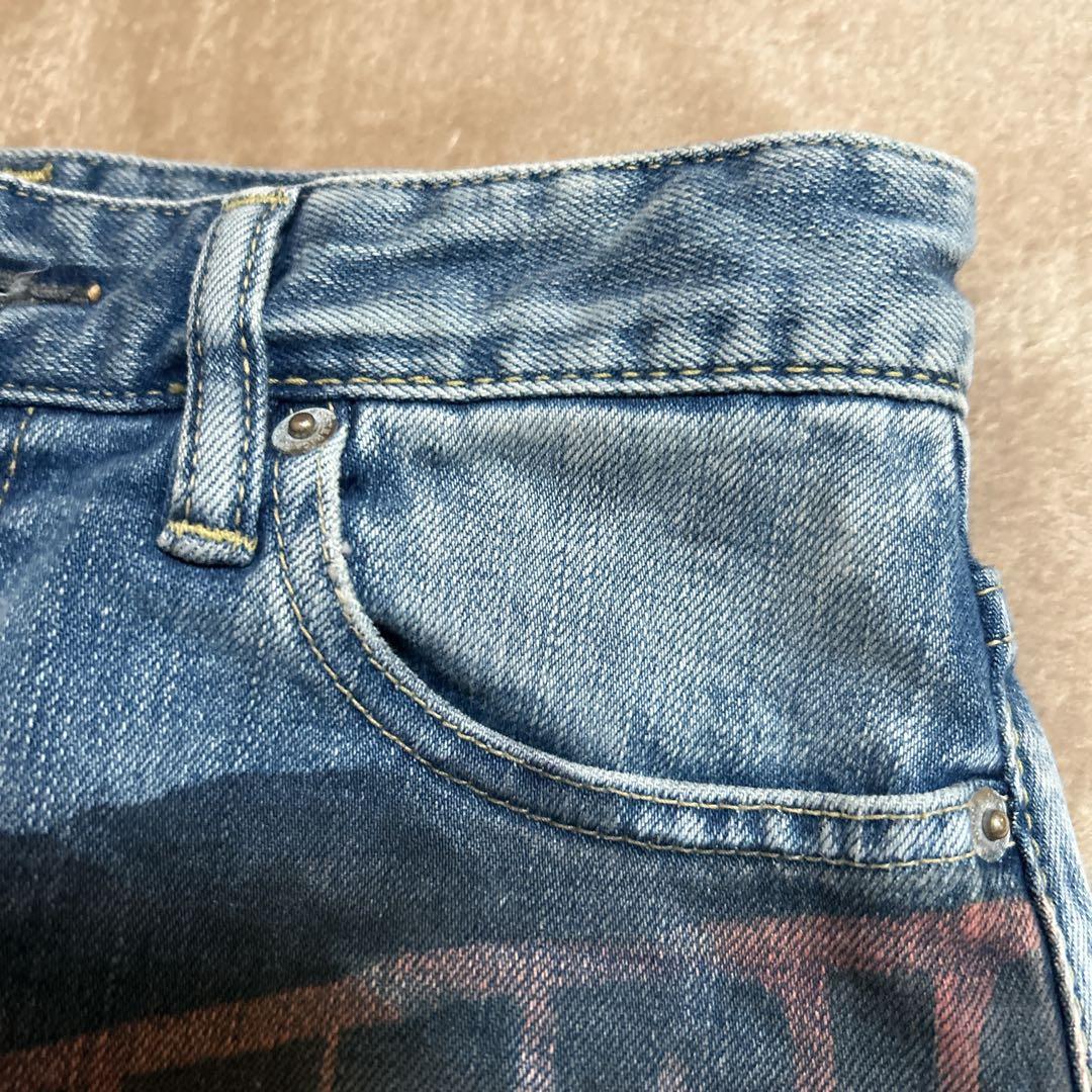最終価格 hysteric glamour グラフィックデニムスカート Sサイズ