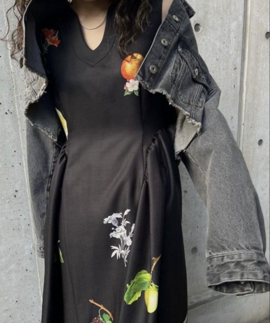 【新品未使用】Ameri ELEANOR LINEN LIKE DRESSアメリ