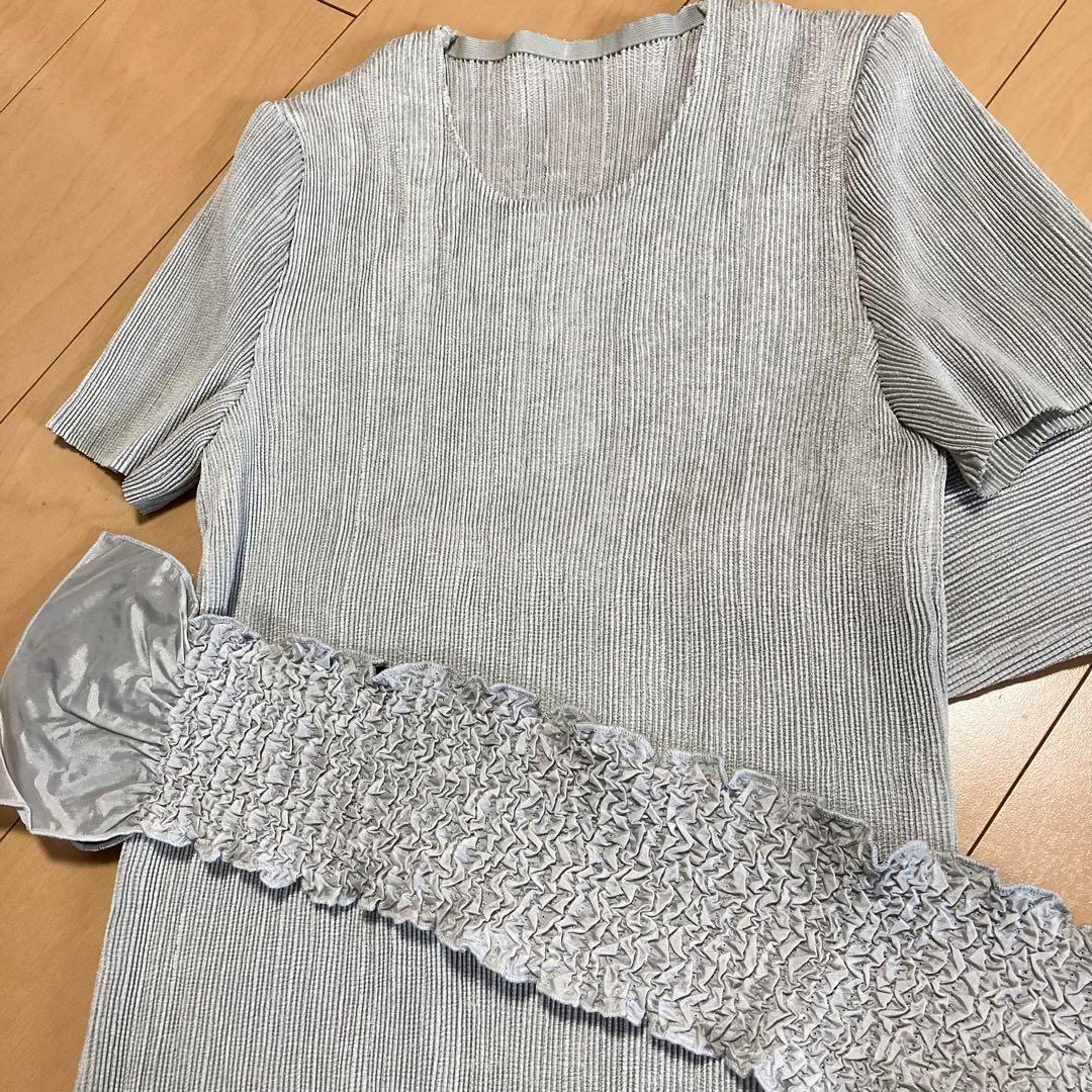 evereabe グレー 長袖シャツ・ブラウス 9号 新品/定価30,450