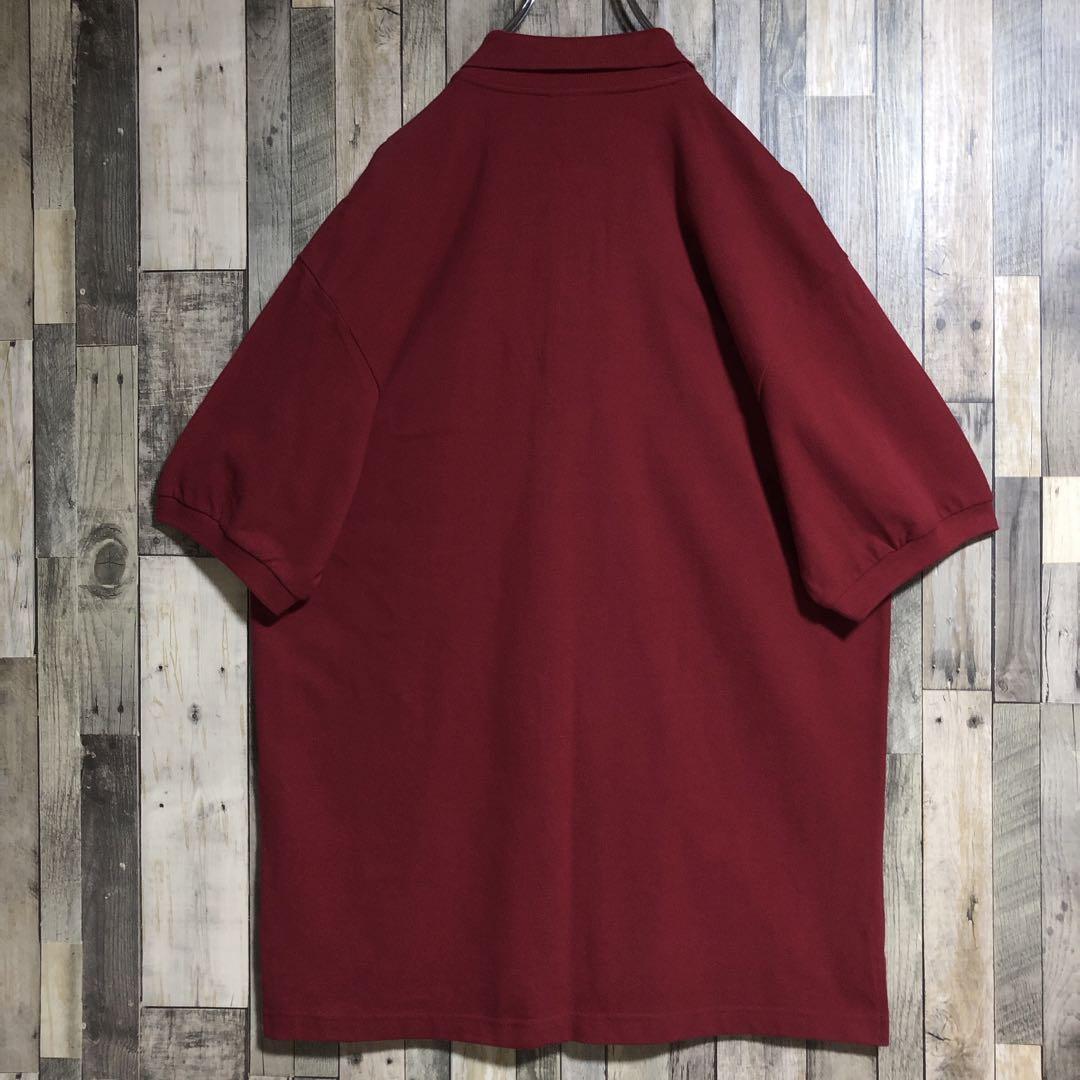UMBRO アンブロ 刺繍ロゴ ポロシャツ レッド 3XL 韓国製 古着