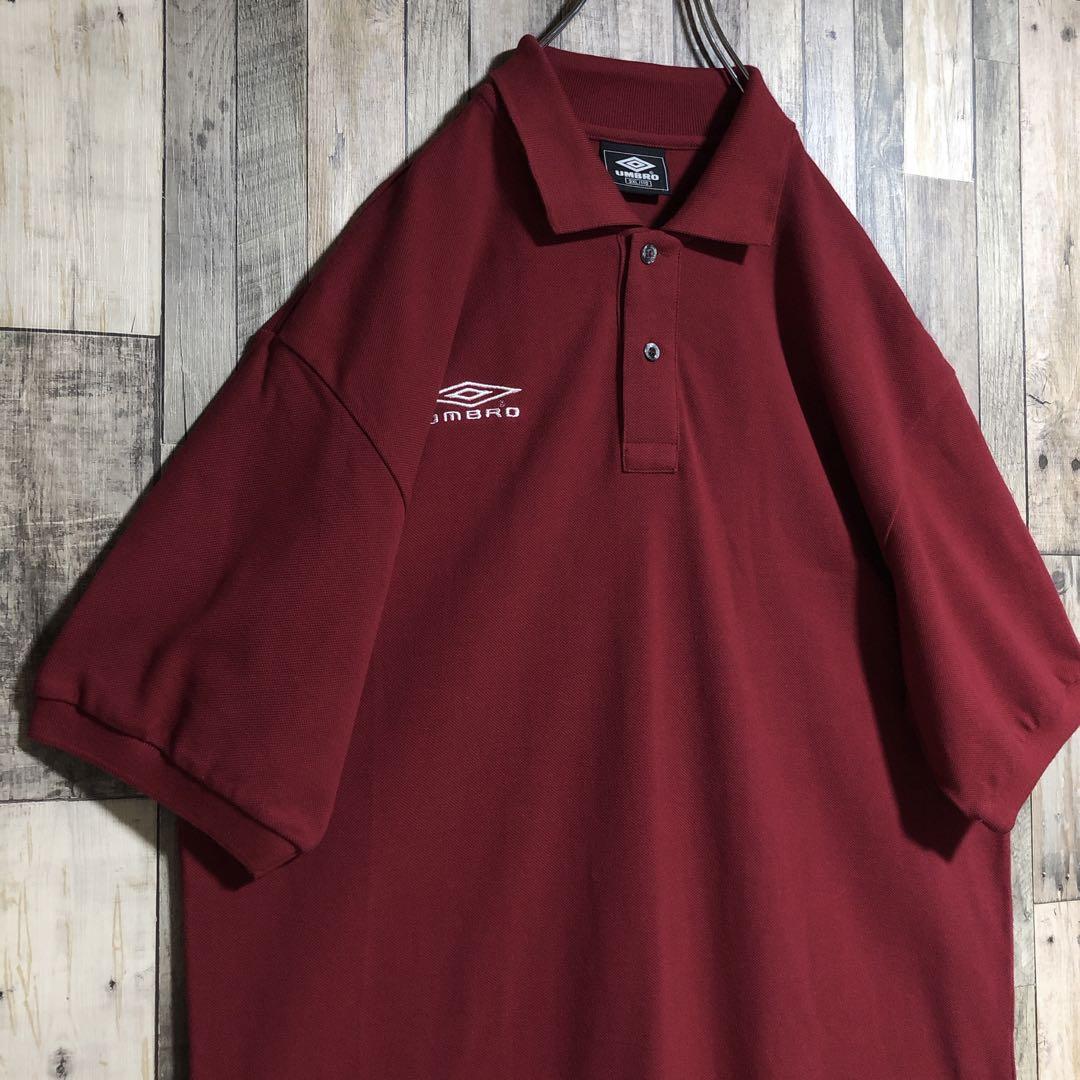 Umbro レッド ポロシャツ S-M Umbro レッド ポロシャツ S-M