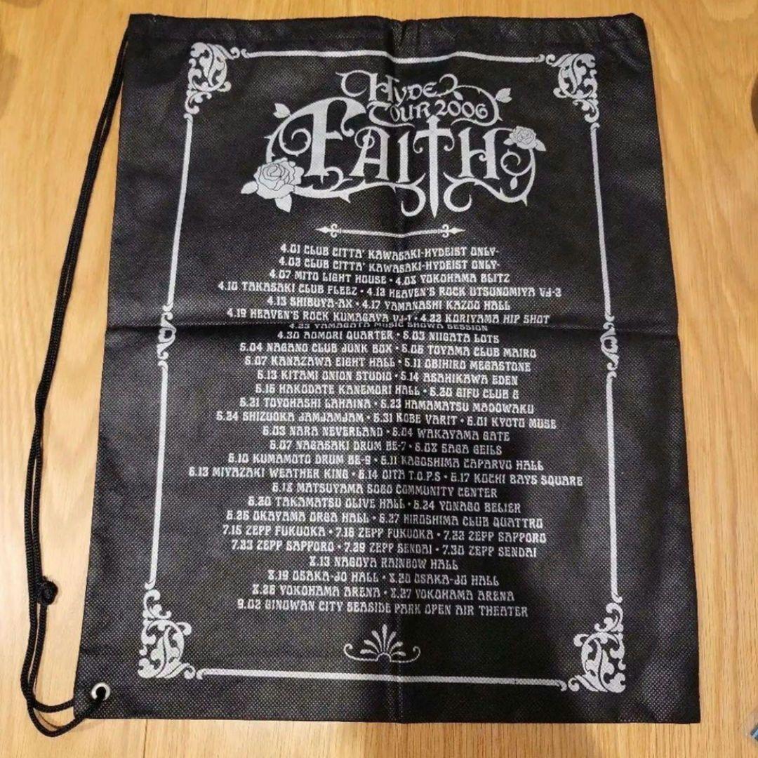 HYDETタオルセットカバンHYDE 2006 FAITHツアーTシャツ 美品】HYDE 2006 FAITHツアー グッズ ショッピングバッグ bag