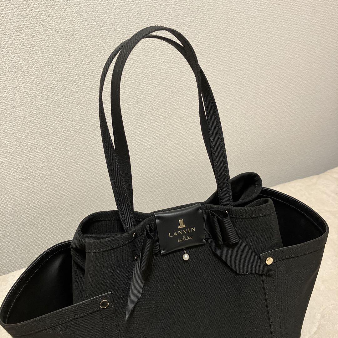 LANVIN ランバンオンブルー リボントートバッグ