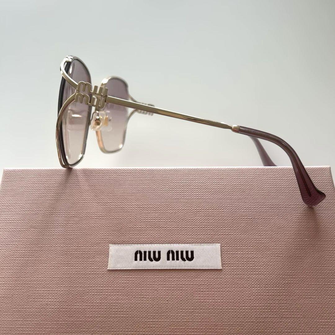 Miu Miu ピンクパープル オクタゴナル サングラス Miu Miu ピンクパープル オクタゴナル サングラス - メルカリ