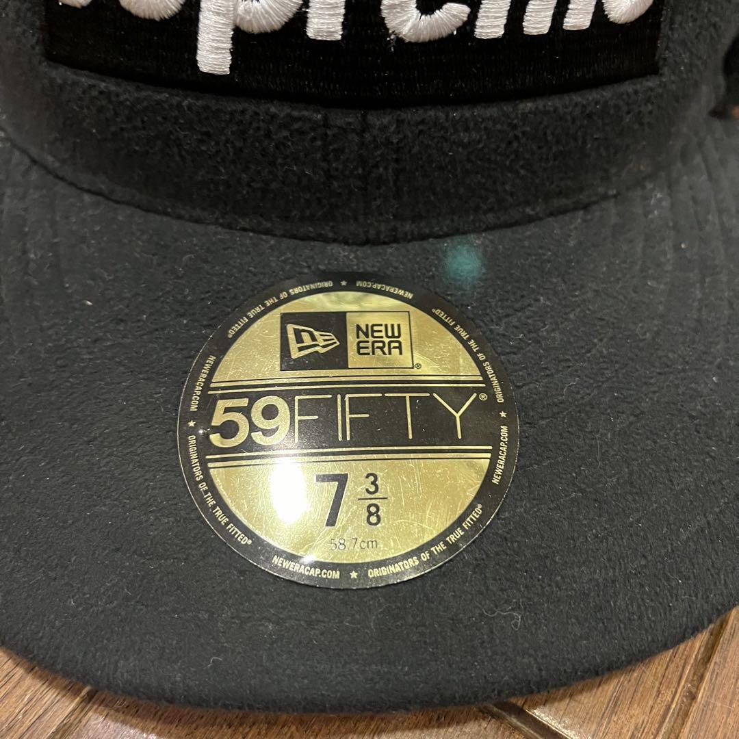 supreme new era キャップ ニューエラ 7 3/8