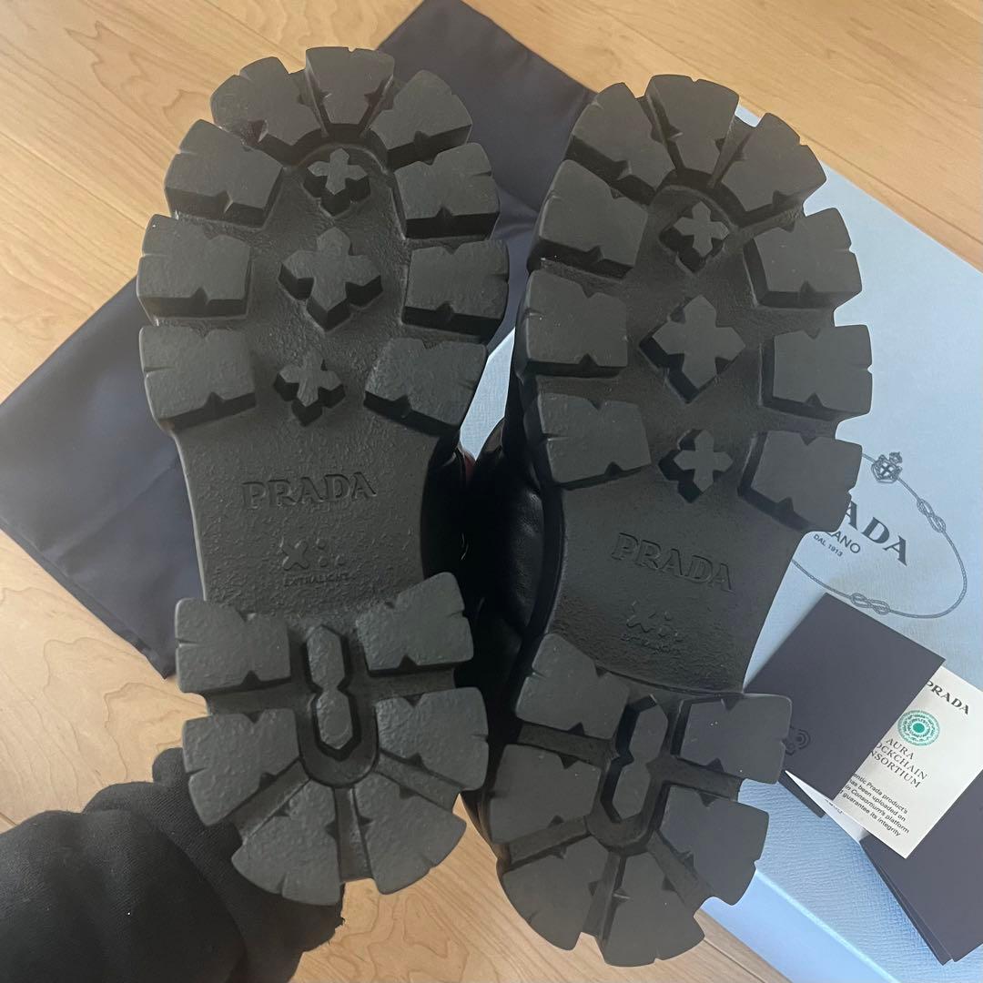【正規品】プラダローファー ソフトパテッドナッパレザー サイズ37.5 美品 【正規品】プラダローファー ソフトパテッドナッパレザー サイズ37.5 美品
