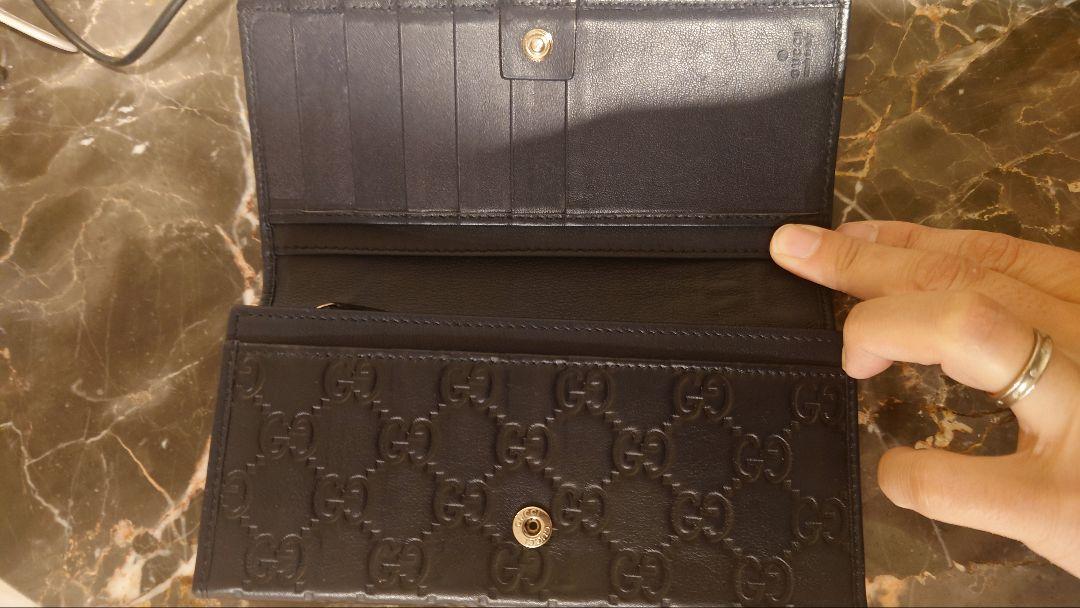 GUCCI　長財布／ネイビー