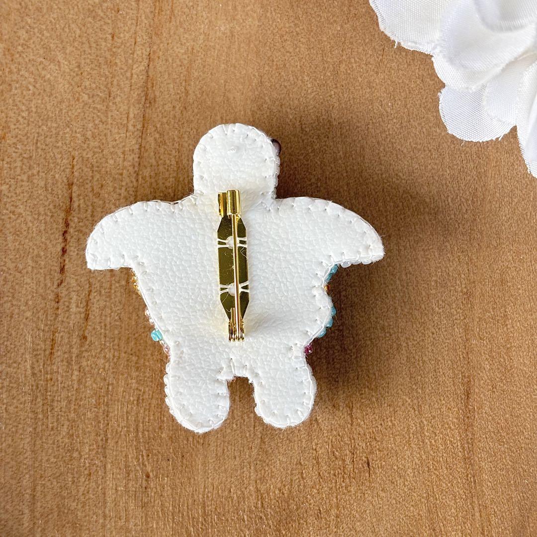 【2025福袋】 ハンドメイド ビーズ刺繍 ブローチ かめ - メルカリ その他