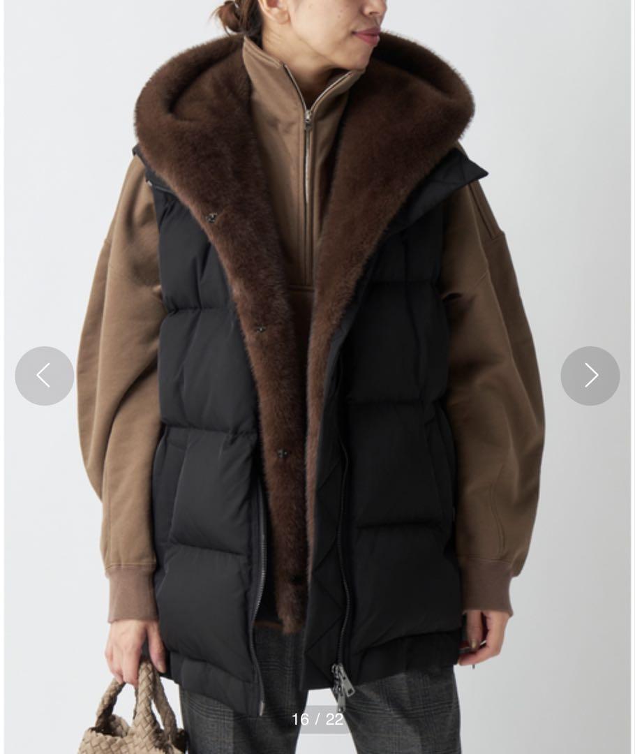 LOU ANDREAルーアンドレアFAKE MINK VEST新品タグ付★希少黒