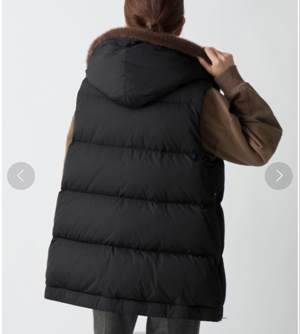 LOU ANDREAルーアンドレアFAKE MINK VEST新品タグ付★希少黒
