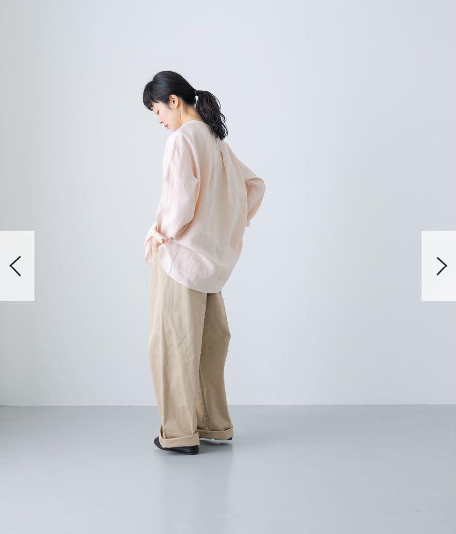 かぐれ リネンクルーネックプルオーバー