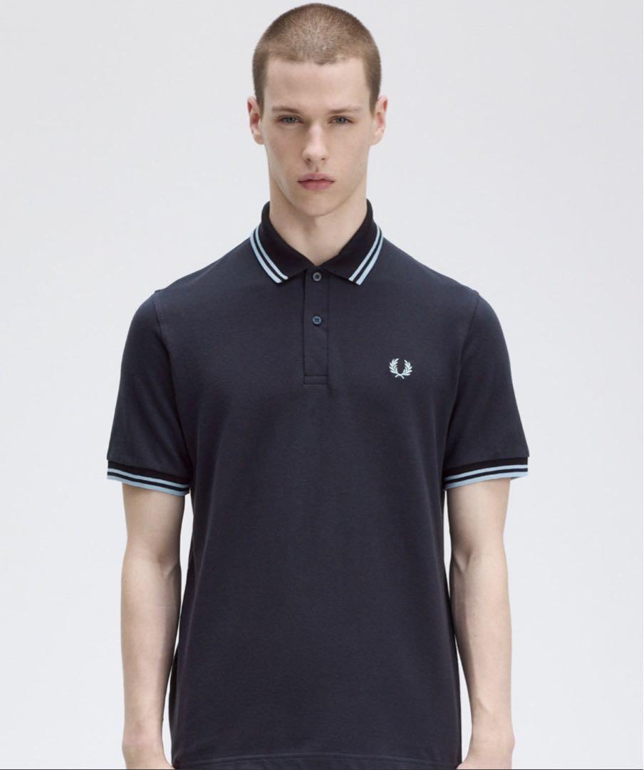 FRED PERRY ネイビー ポロシャツ - M12