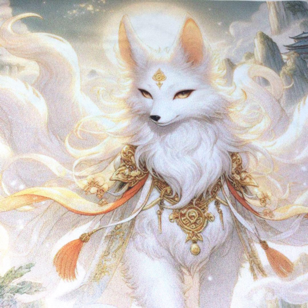 パネル生地ハンドメイド★狐パネル柄