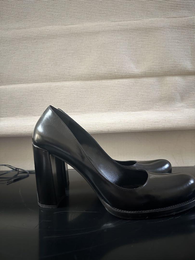 Prada ブラックレザー パンプス 38