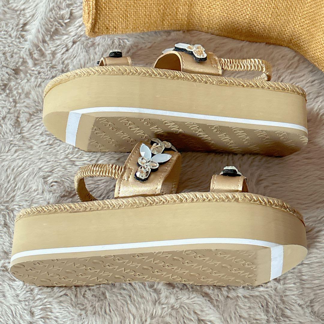 新品♡SAND BY SAYA サンドバイサヤ 厚底サンダル Greenwich