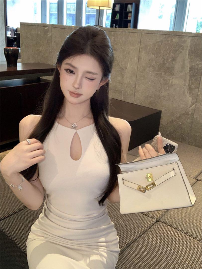 韓国 服 レディース ワンピース 白 キャバドレス 白 タイト 人気 パーティー