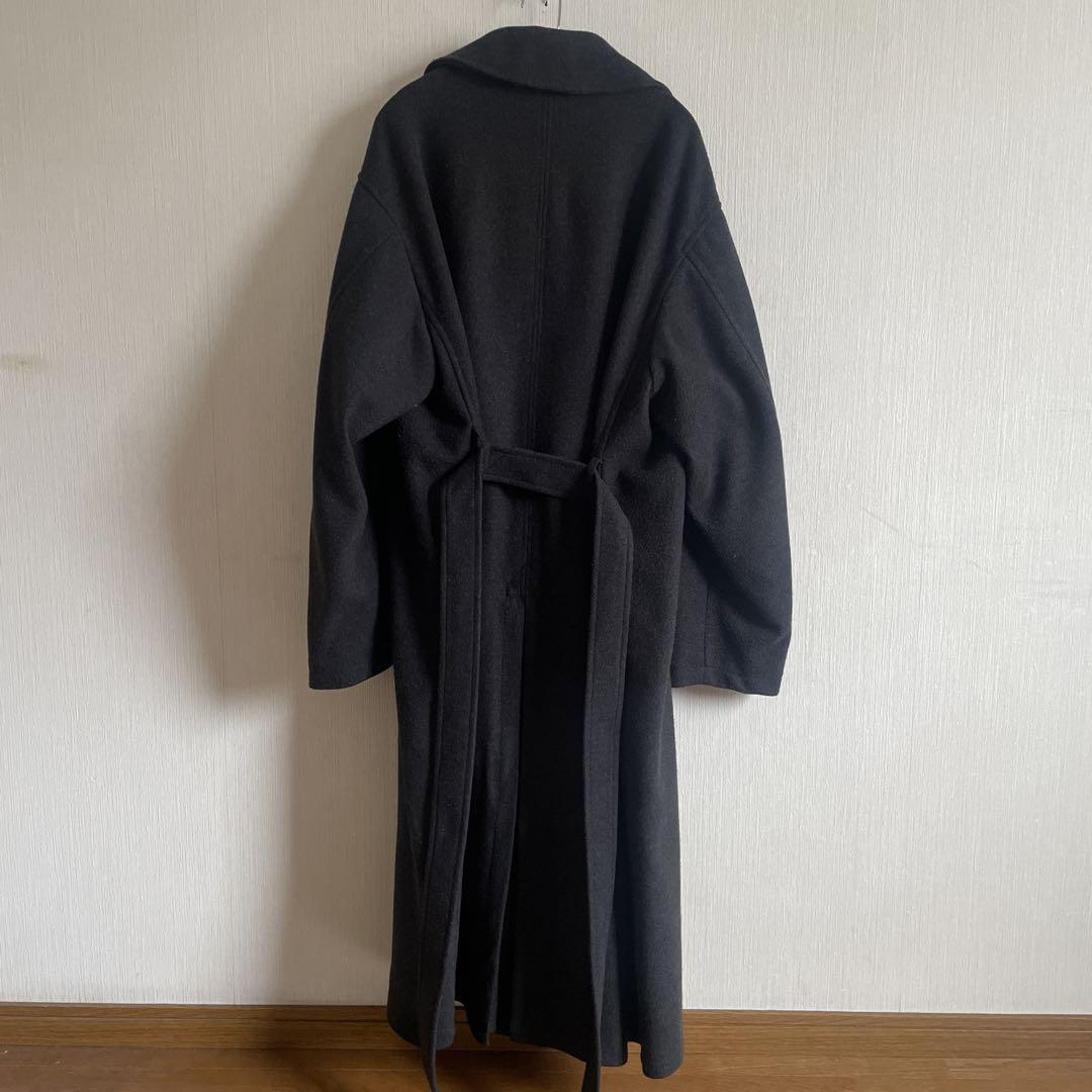 ジャケット・アウター wym lidnm SMOOTH MELANGE WRAPCOAT