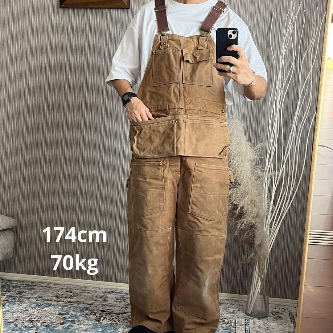 ★貴重★ Carhartt ビンテージ　サロペット　USA ダブルニー　1970