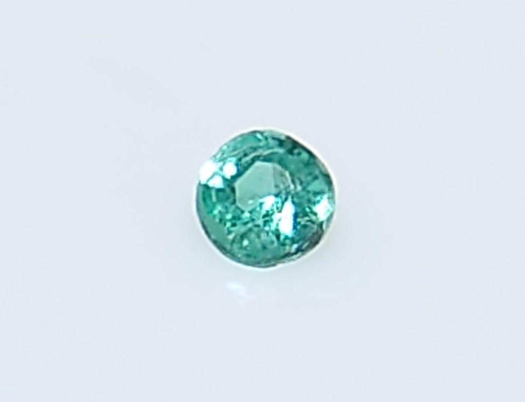 美品！　パライバトルマリン　0.025ct ラウンド　ルース（LA-5448）