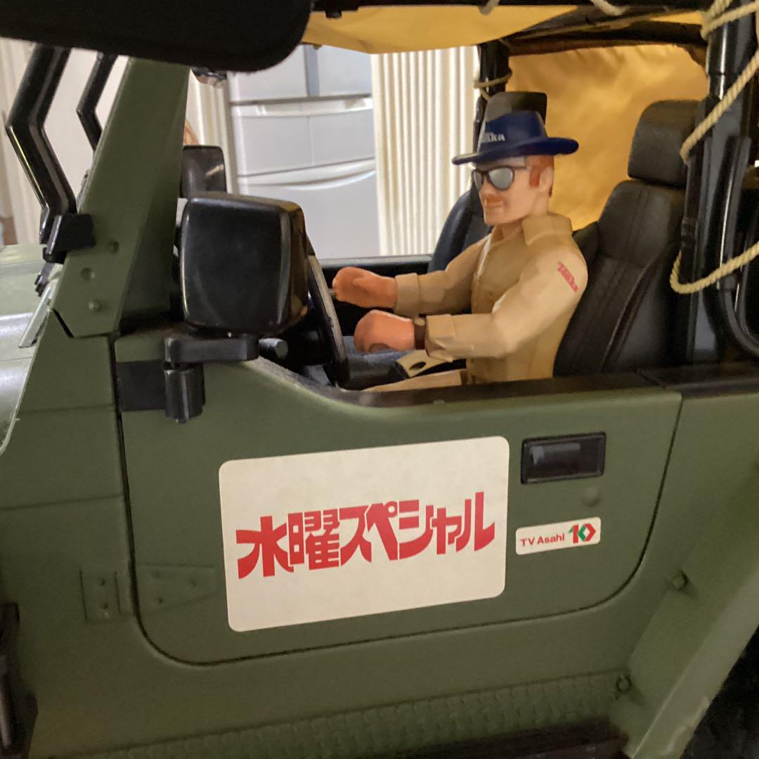 水曜スペシャル川口浩探検隊シリーズジープタイプラジコンと隊員 水曜スペシャル川口浩探検隊シリーズジープタイプラジコンと隊員