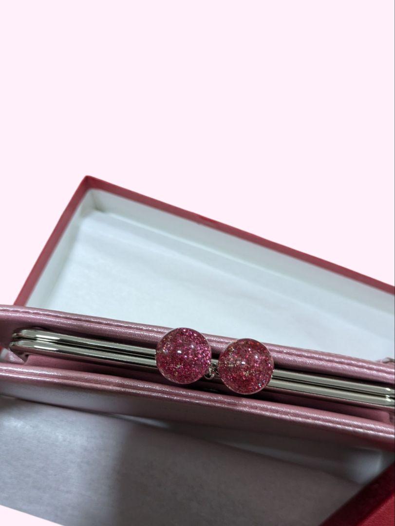 新品　CHARLES JOURDAN がま口長財布　 ピンク　希少カラー