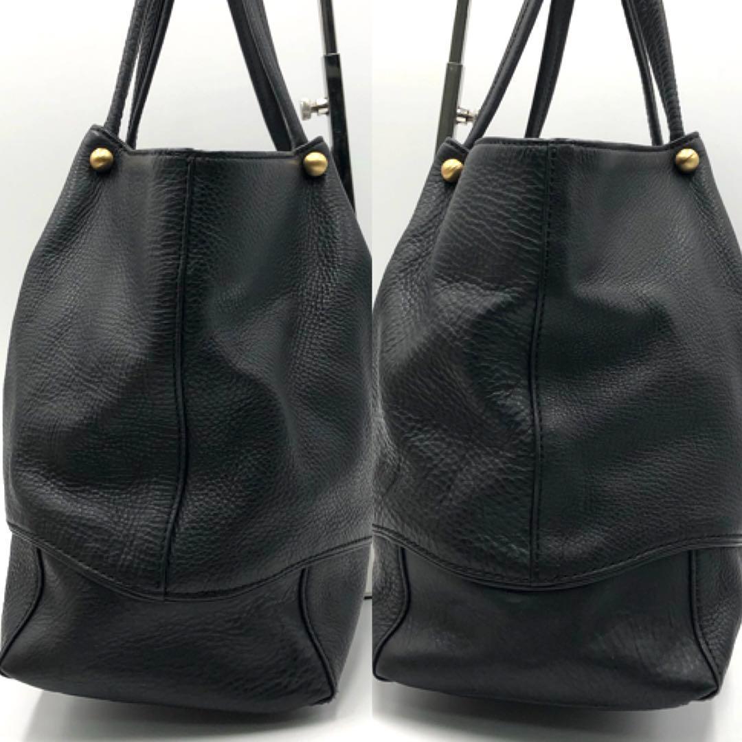 第一ネット 極美品 レザー G金具 ロゴ A4 肩掛け トートバッグ キタムラ バッグ