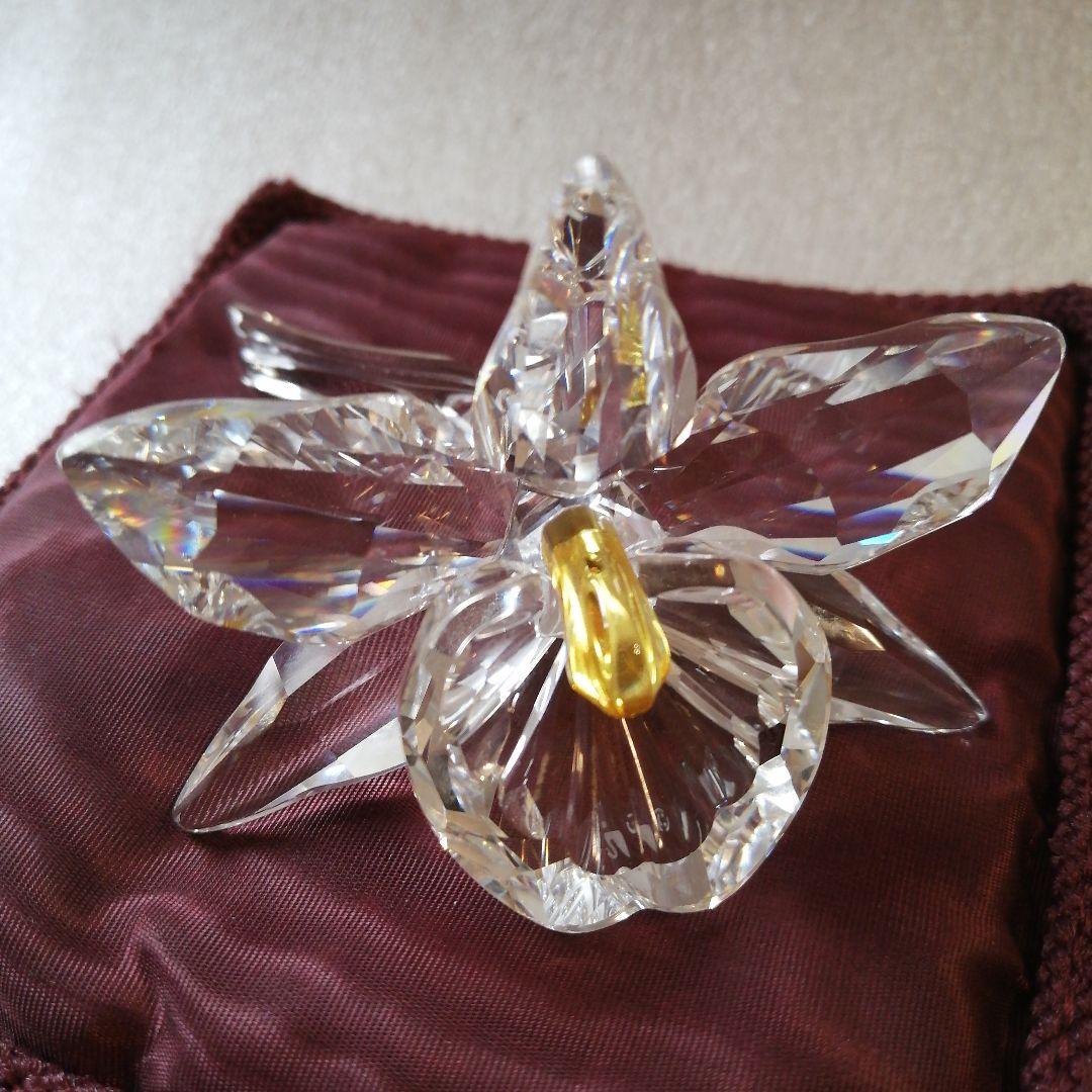 クーポン対象外】 スワロフスキー 置物 蘭の花 ガラス | talento.giq