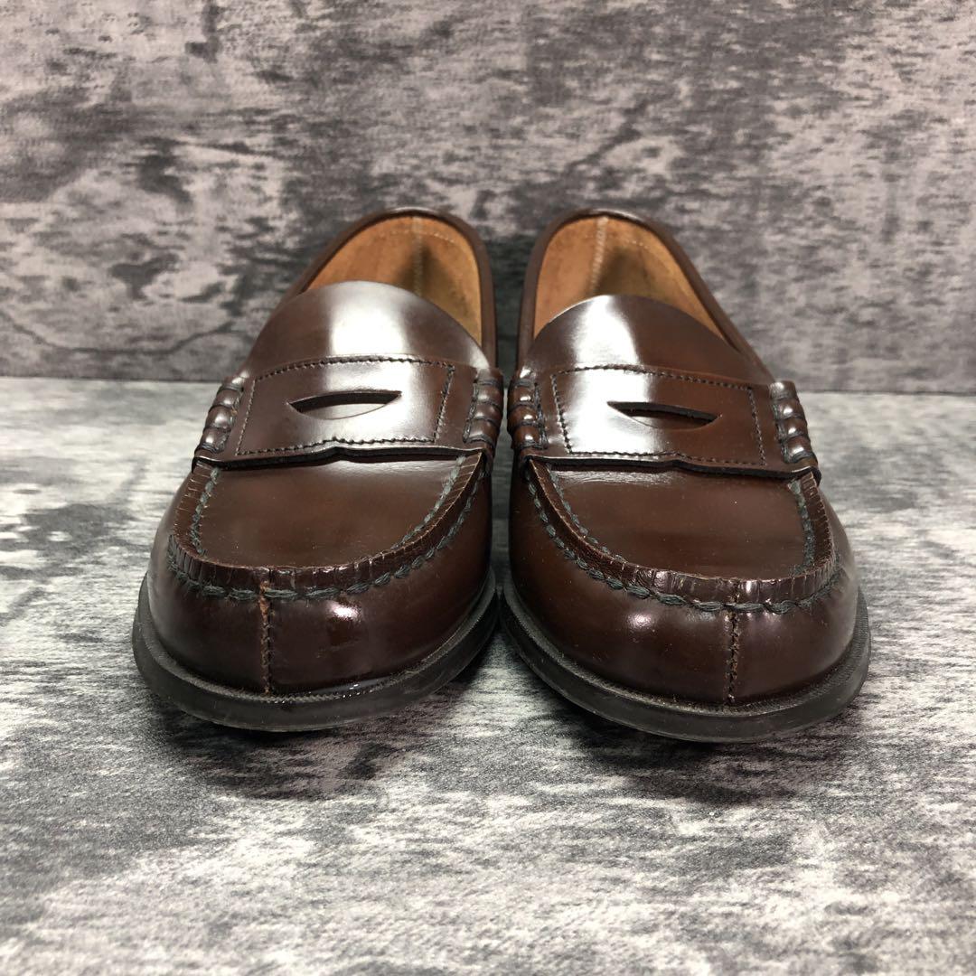 美品✨ハルタ【23EEE】コインローファー レザー ブラウン