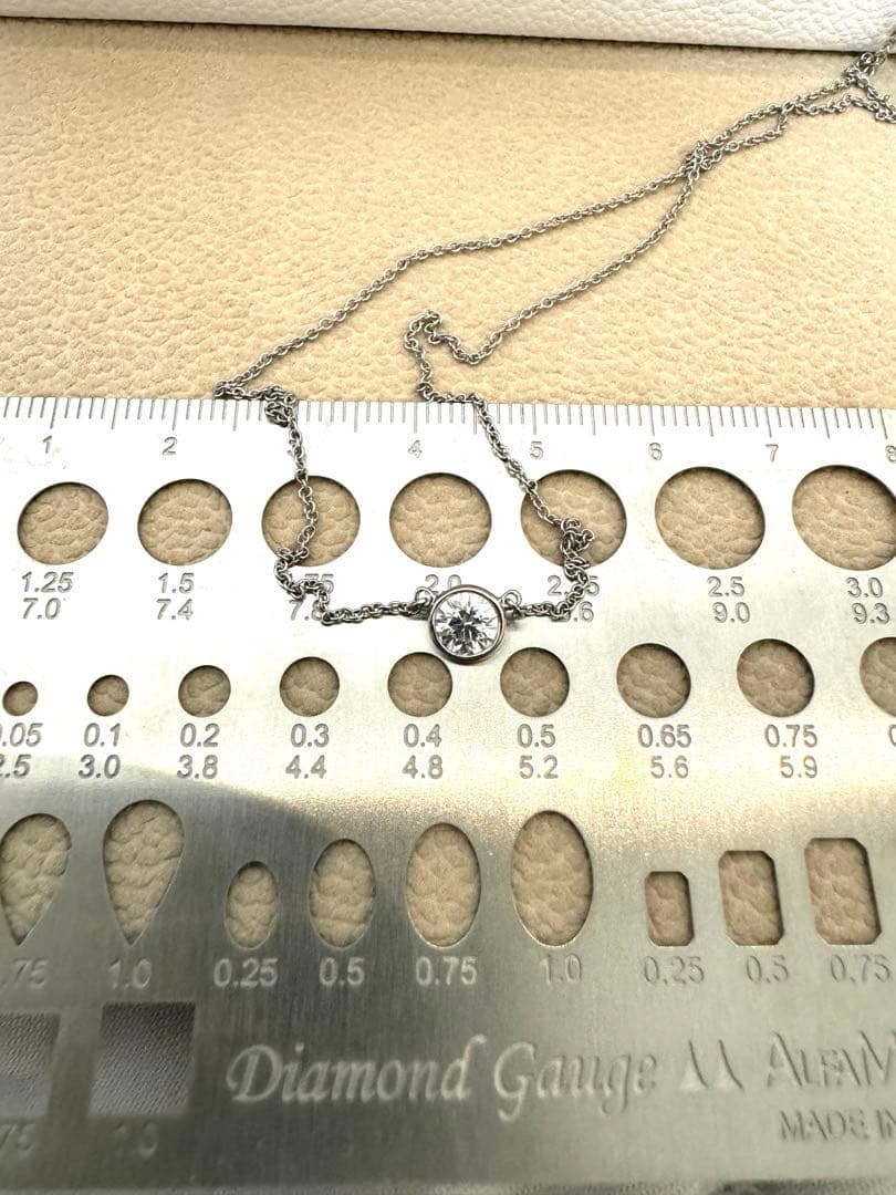 ティファニー　バイザヤード　0.4ct前後　直径6mm強 pt950 280,000円