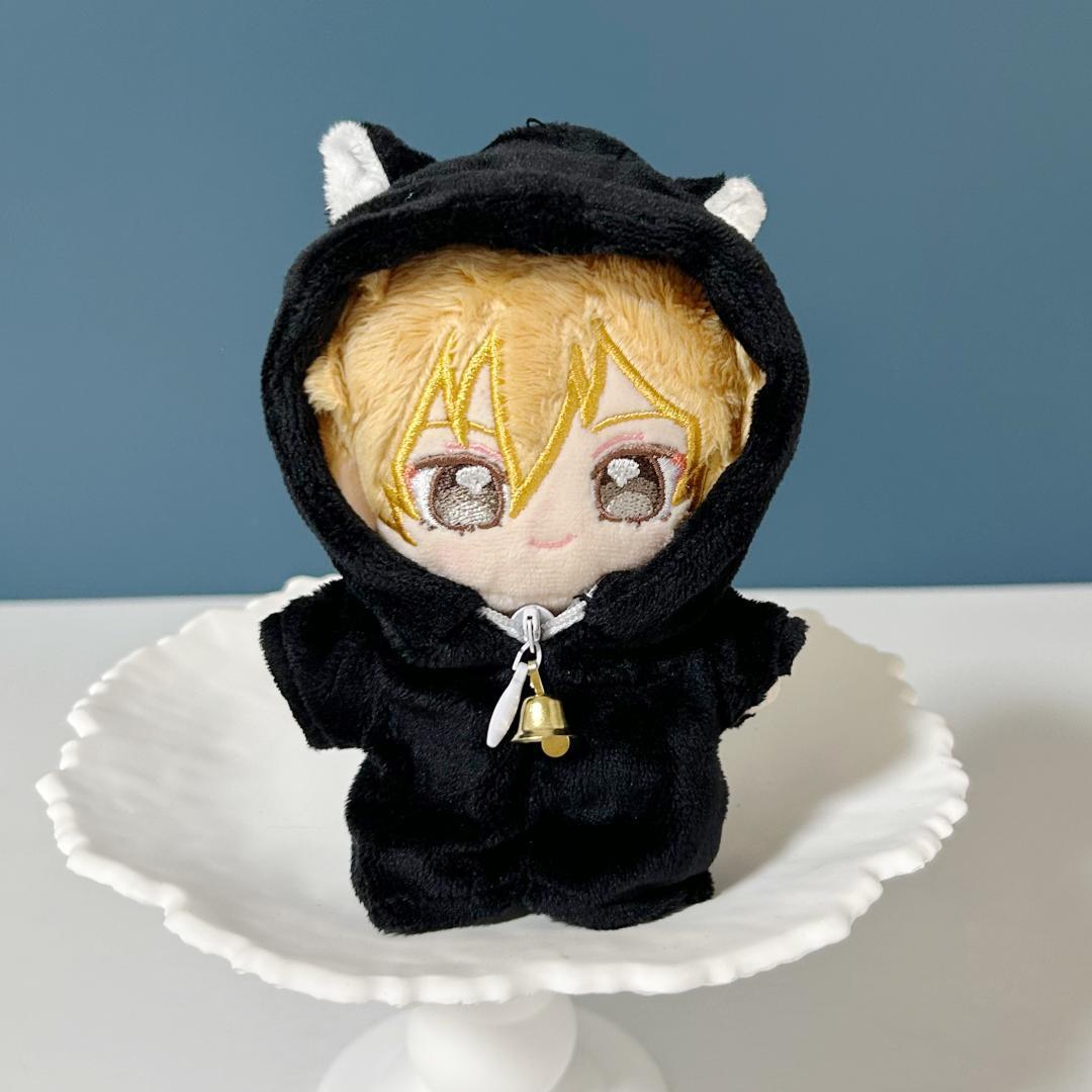 猫田。お値下げ可能！ぬい服着ぐるみ♡いつぬい 10cm 12cm ぬい服 ぬいぐるみ服 いつぬい マスコット 猫