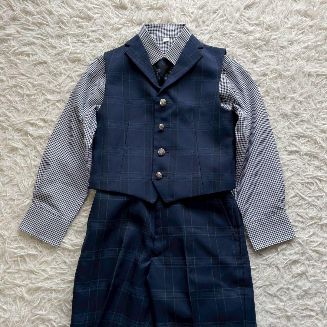 ◎極美品 ワンダーファクトリー 5点セット 120cm 入園卒園 銀ボタン1