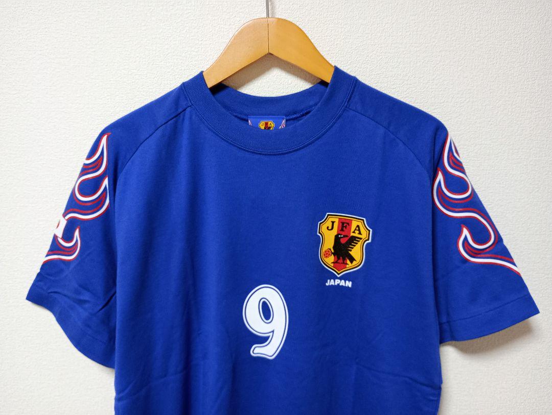 専門店では 1998日本代表Tシャツ 希少✨新品 中山雅史 メルカリ - Lサイズ 炎 ウェア