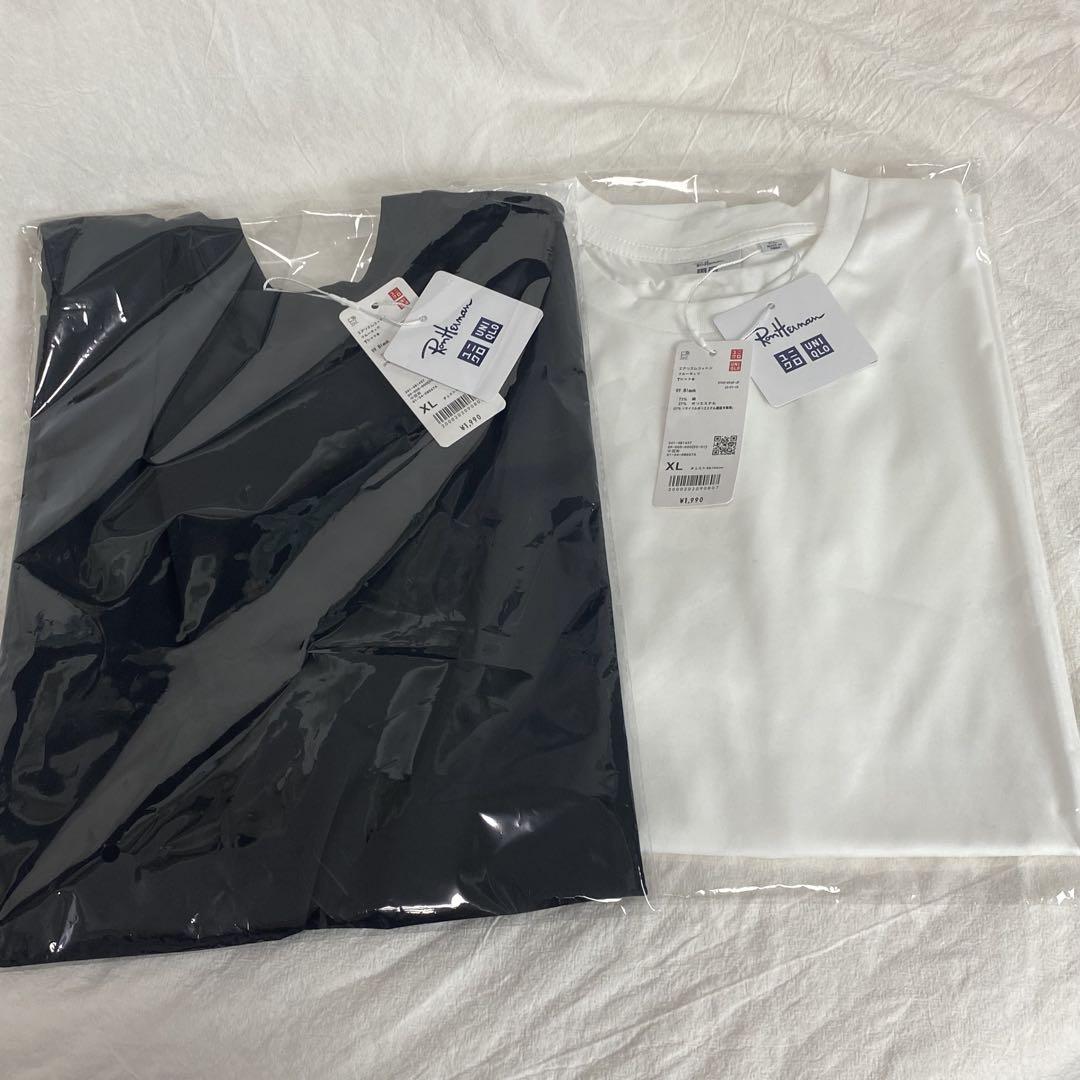 美品 Ron Herman × UNIQLO Tシャツ 黒白2枚セット XL - メルカリ